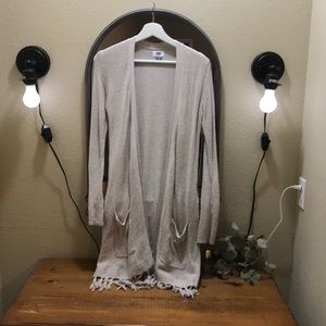 Fringe cardigan
